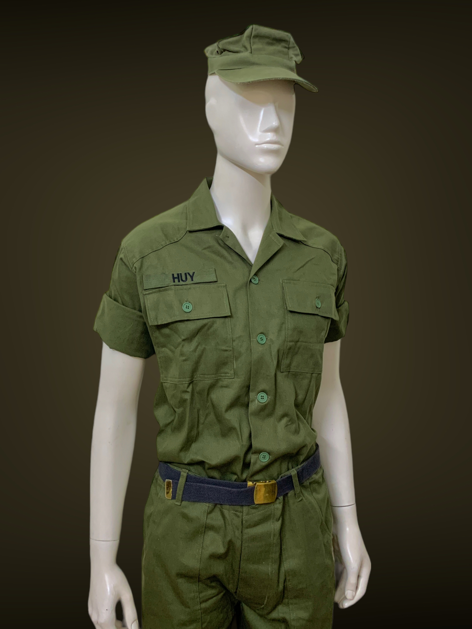 Dark olive green uniform